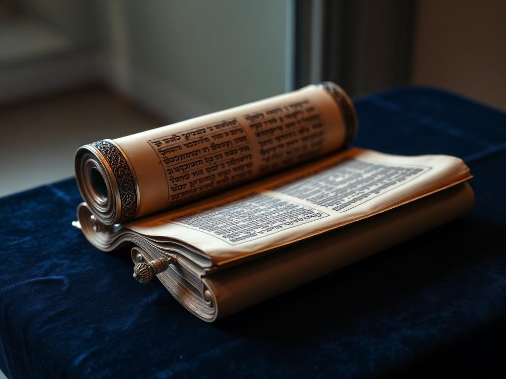 Historic manuscript beside research materials